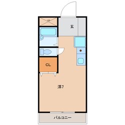 クレール滝野の物件間取画像